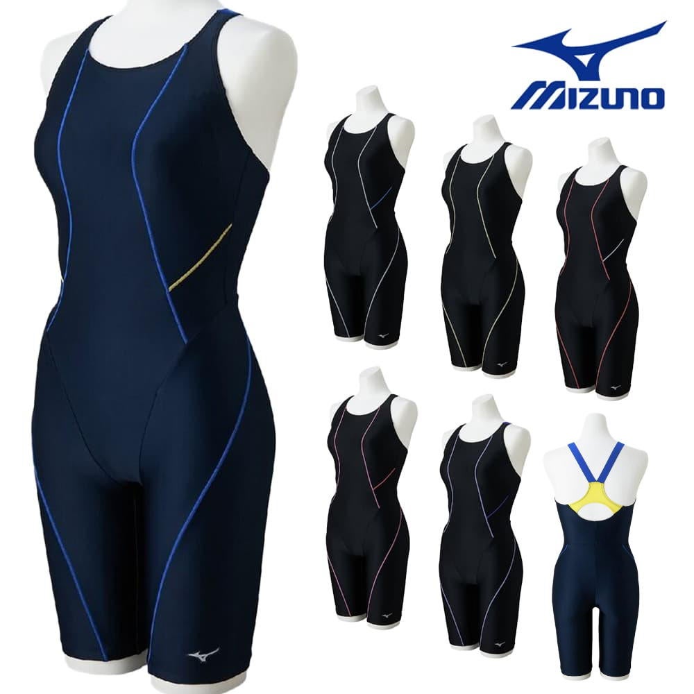 ミズノMIZUNOフィットネス水着レディースStrokeONEオールインワンパッド付き2026年春夏モデルN2JGD302