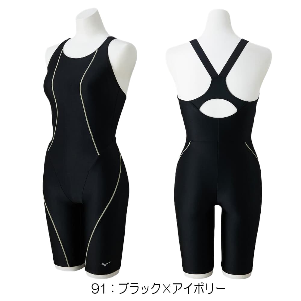 ミズノMIZUNOフィットネス水着レディースStrokeONEオールインワンパッド付き2026年春夏モデルN2JGD302