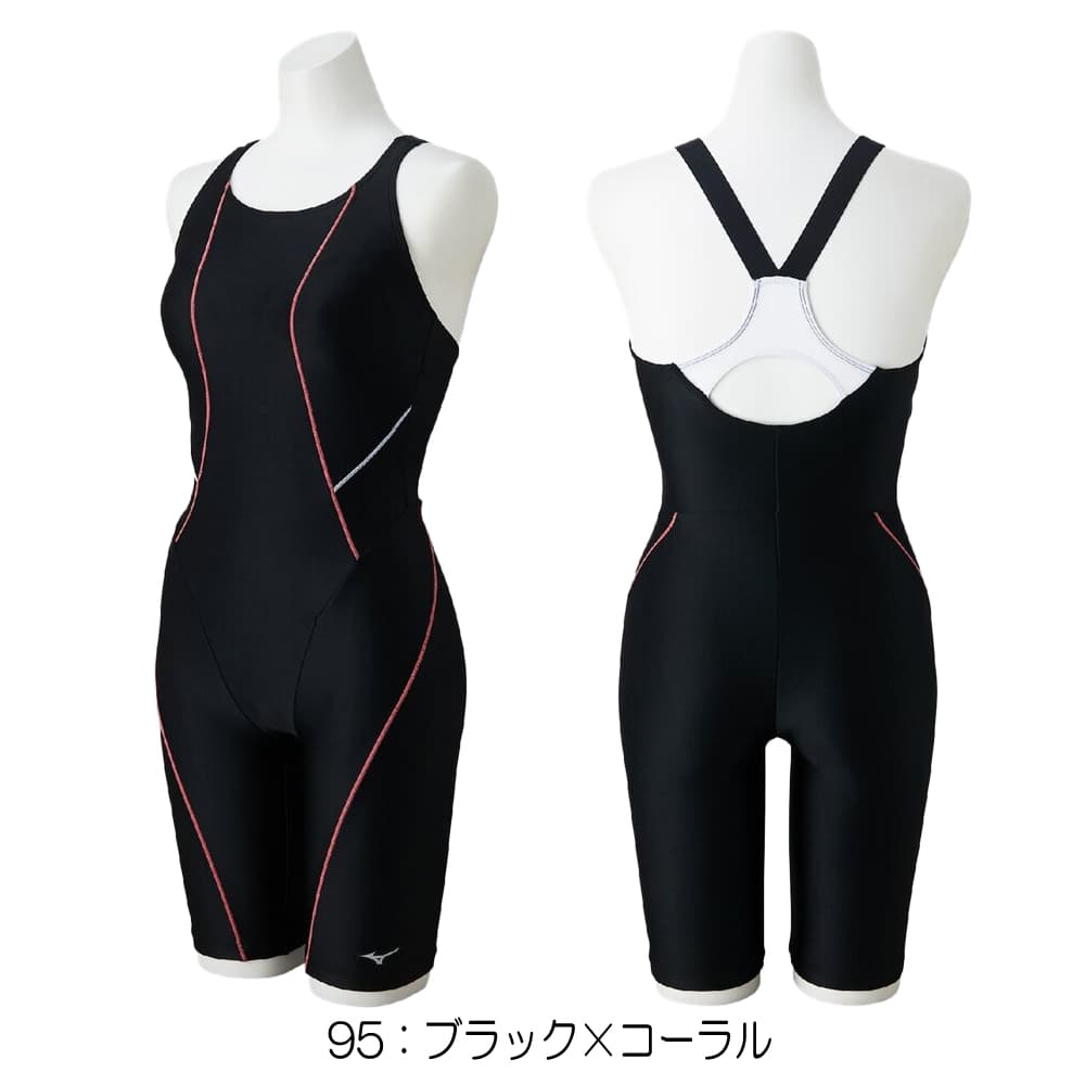 ミズノMIZUNOフィットネス水着レディースStrokeONEオールインワンパッド付き2026年春夏モデルN2JGD302