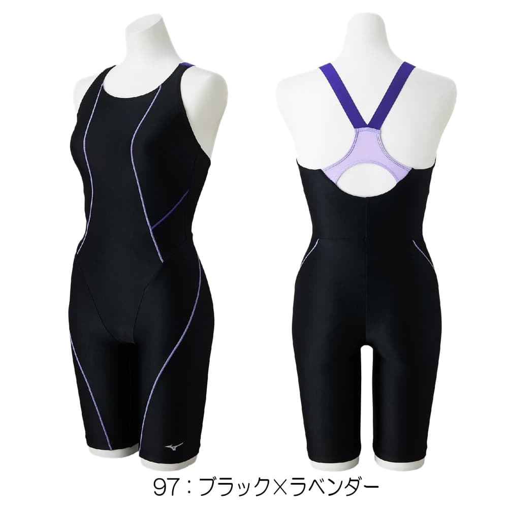 ミズノMIZUNOフィットネス水着レディースStrokeONEオールインワンパッド付き2026年春夏モデルN2JGD302