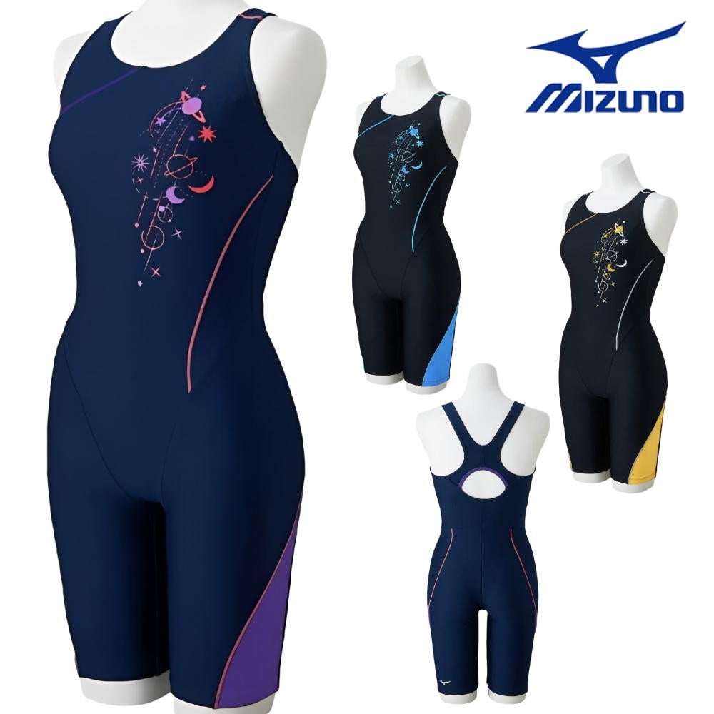 ミズノMIZUNOフィットネス水着レディースStrokeONEオールインワンパッド付き2026年春夏モデルN2JGD311