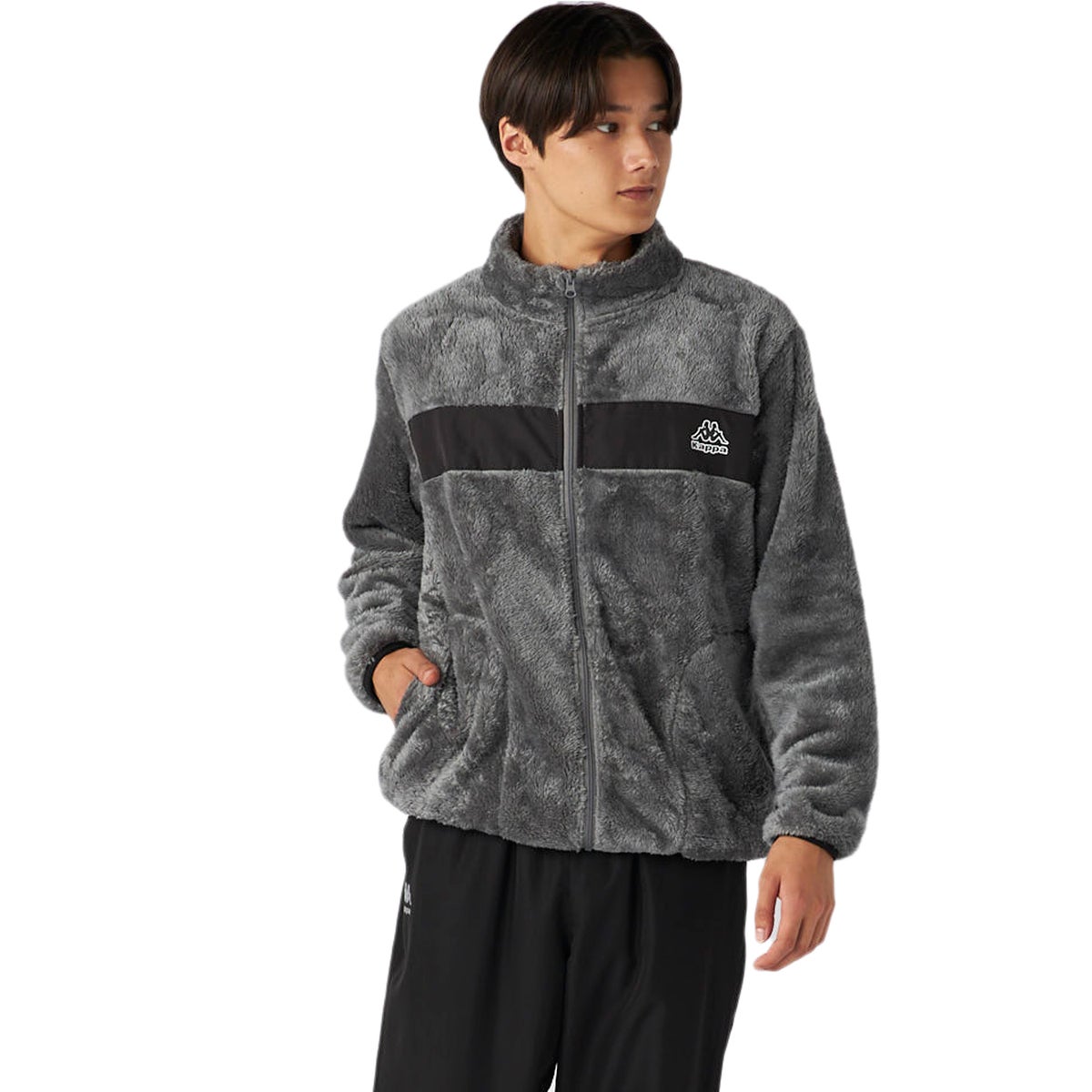 kappa カッパ メンズ ボアフルジップブルゾン スポーツアパレル 男性 NIKI245390