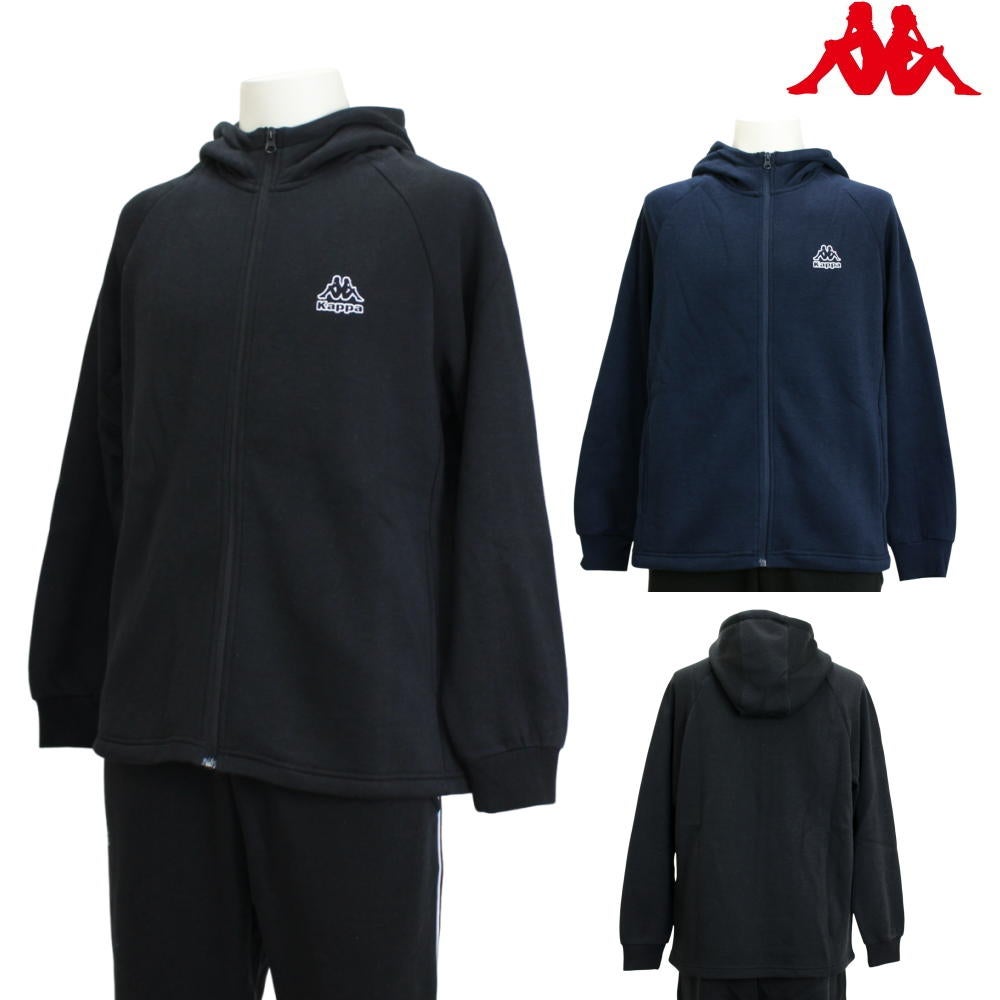 kappaカッパメンズTC裏起毛ZIPパーカースポーツアパレル男性NIKI245384