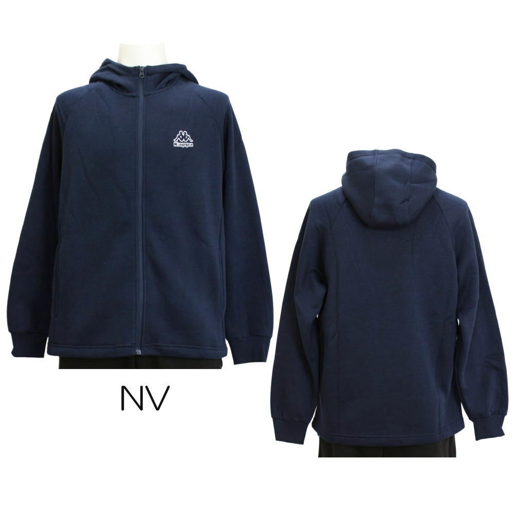 kappaカッパメンズTC裏起毛ZIPパーカースポーツアパレル男性NIKI245384