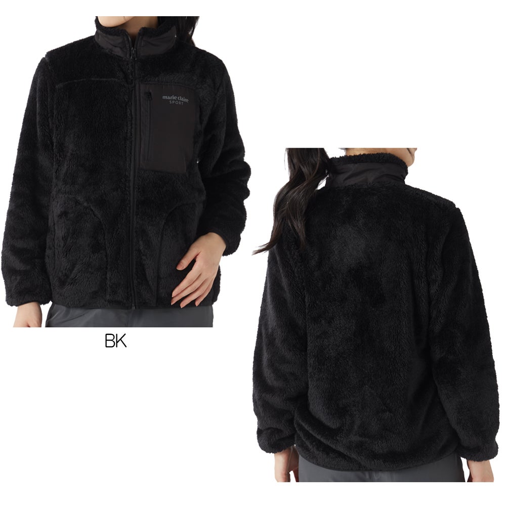 marie claire SPORT マリクレールスポーツ レディース ボアフルジップブルゾン NIKI445721