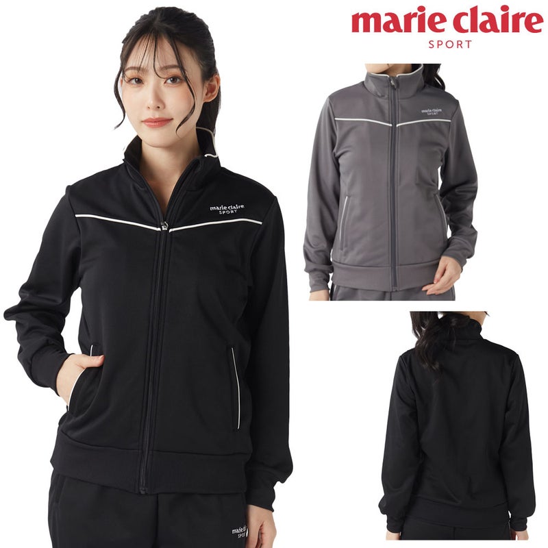 marie claire SPORT マリクレールスポーツ レディース 裏起毛ジャージZIPジャケット NIKI445720