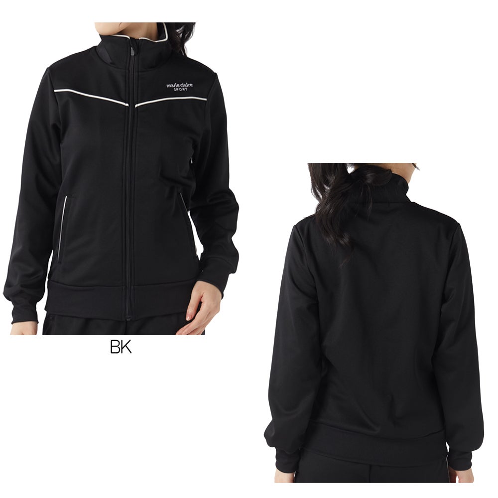 marie claire SPORT マリクレールスポーツ レディース 裏起毛ジャージZIPジャケット NIKI445720