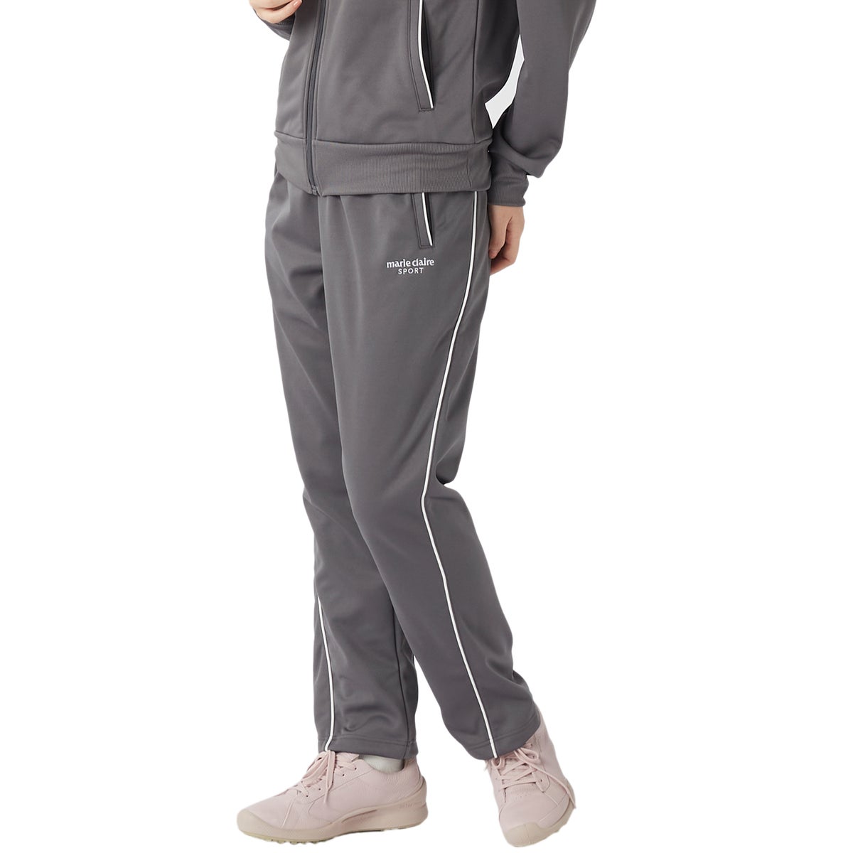 marie claire SPORT マリクレールスポーツ レディース 裏起毛ジャージロングパンツ NIKI445746