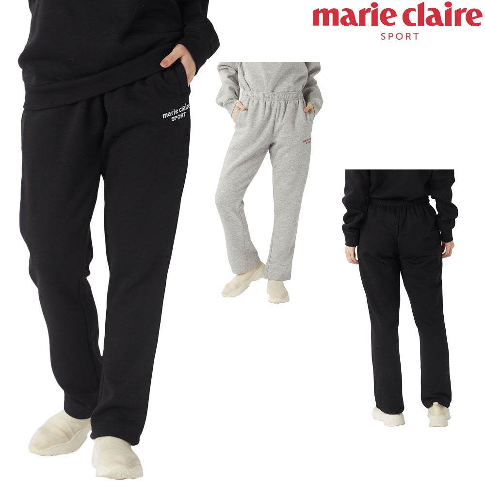 marie claire SPORT マリクレールスポーツ レディース 裏起毛スウェットロングパンツ NIKI445743