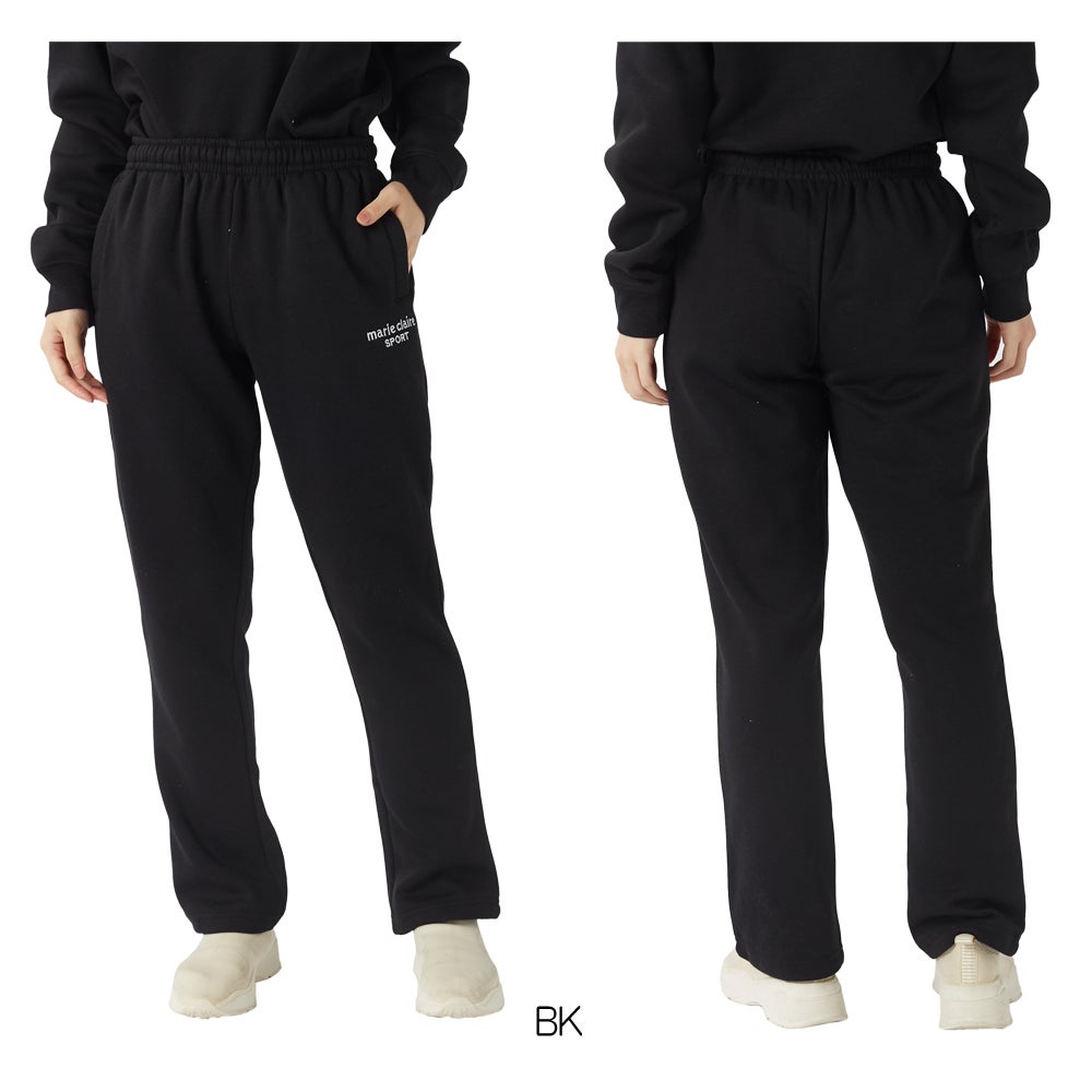 marie claire SPORT マリクレールスポーツ レディース 裏起毛スウェットロングパンツ NIKI445743