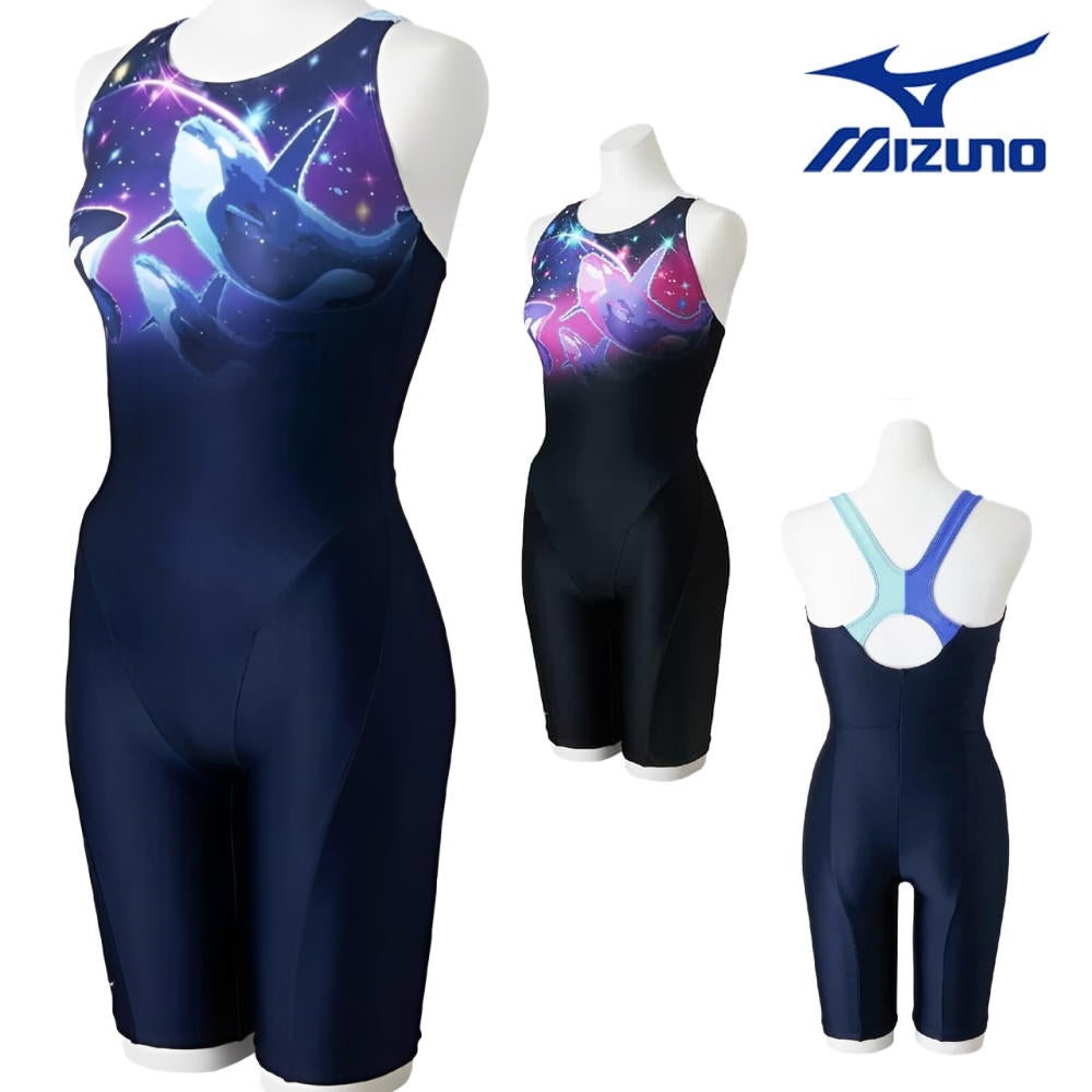 ミズノMIZUNOフィットネス水着レディースStrokeONEオールインワンパッド付き2026年春夏モデルN2JGD305