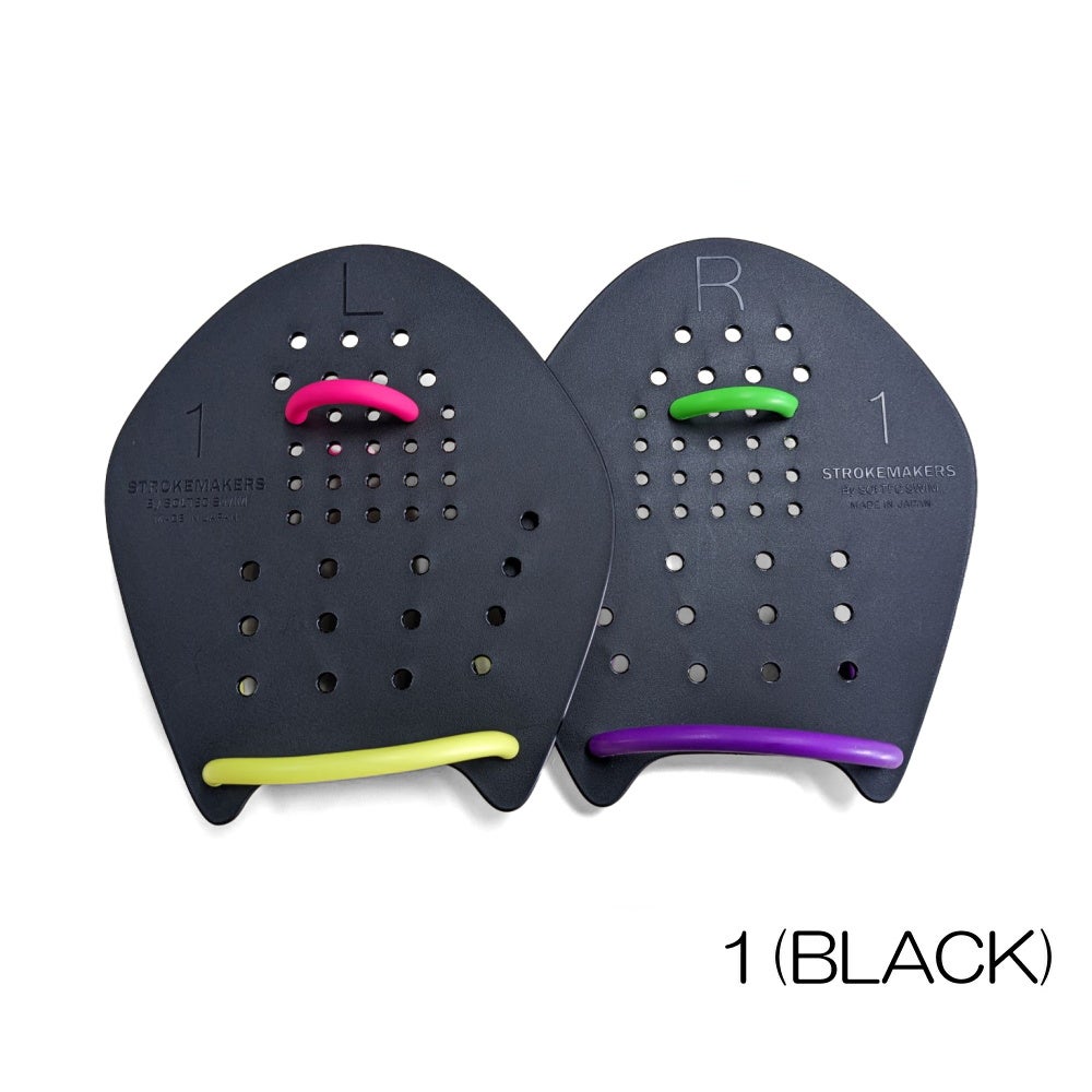 STROKEMAKERS ストロークメーカー パドル 限定カラーブラック 水泳 4泳法対応 SOL20130-2