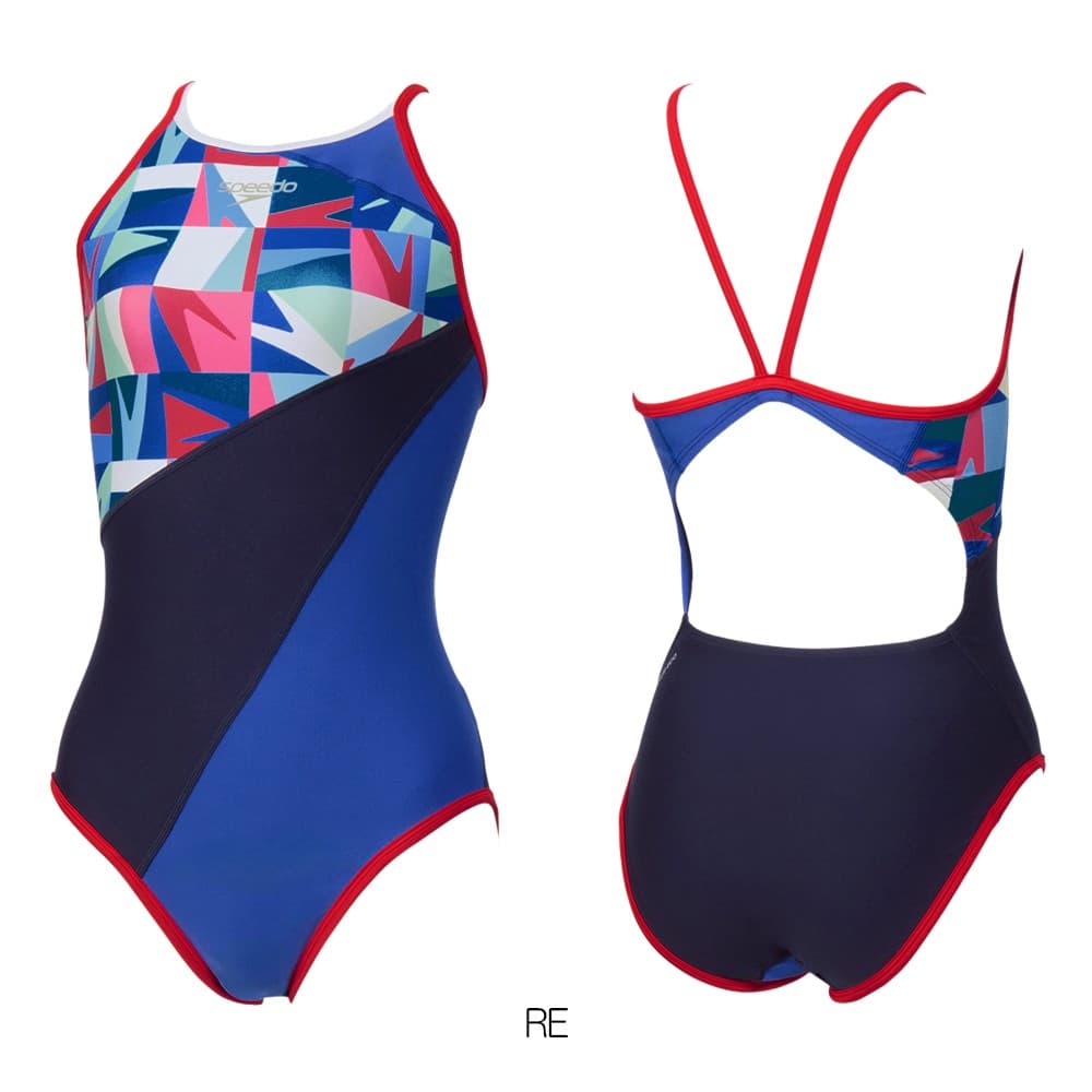 スピードSPEEDO競泳水着練習用水着レディースブーングリッドターンズスーツENDURANCEECO競泳練習水着2026年春夏モデルSTW02605