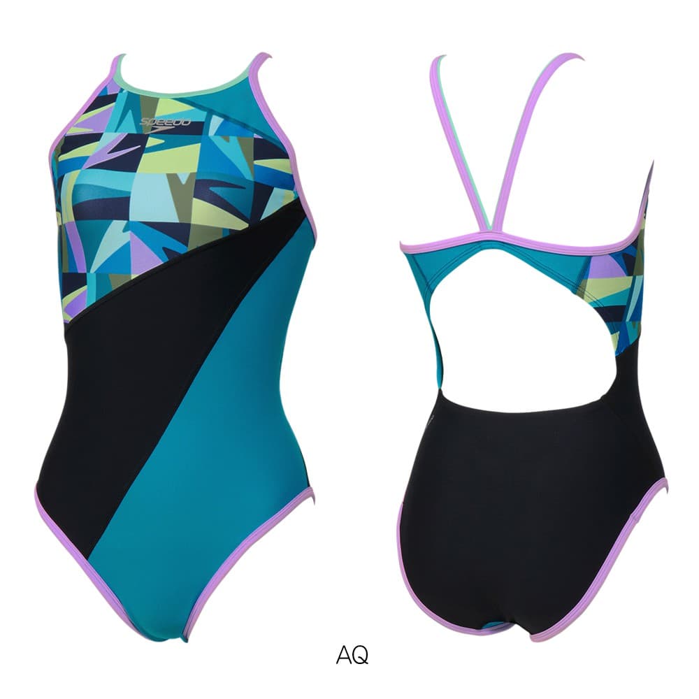 スピードSPEEDO競泳水着練習用水着レディースブーングリッドターンズスーツENDURANCEECO競泳練習水着2026年春夏モデルSTW02605