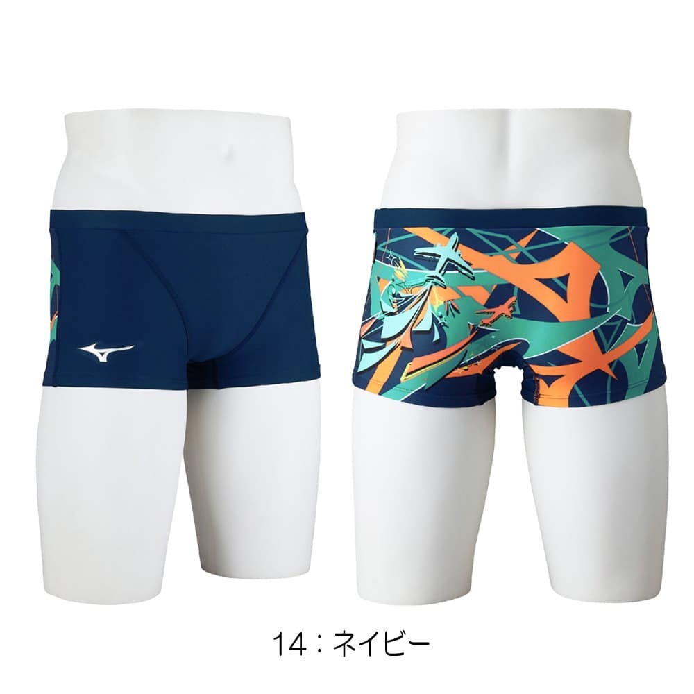 ミズノMIZUNO競泳水着練習用水着メンズエクサースーツショートスパッツEXERSUITSU-Fit競泳練習水着2026年春夏モデルN2MBD082