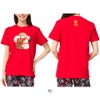 クラップCLAPローズクラップホイルTシャツレディーススポーツアパレルトレーニングフィットネス女性CTS26026