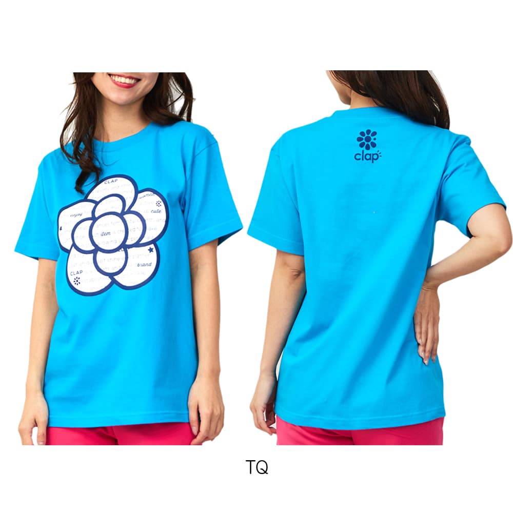 クラップCLAPローズクラップTシャツレディーススポーツアパレルトレーニングフィットネス女性CTS26028