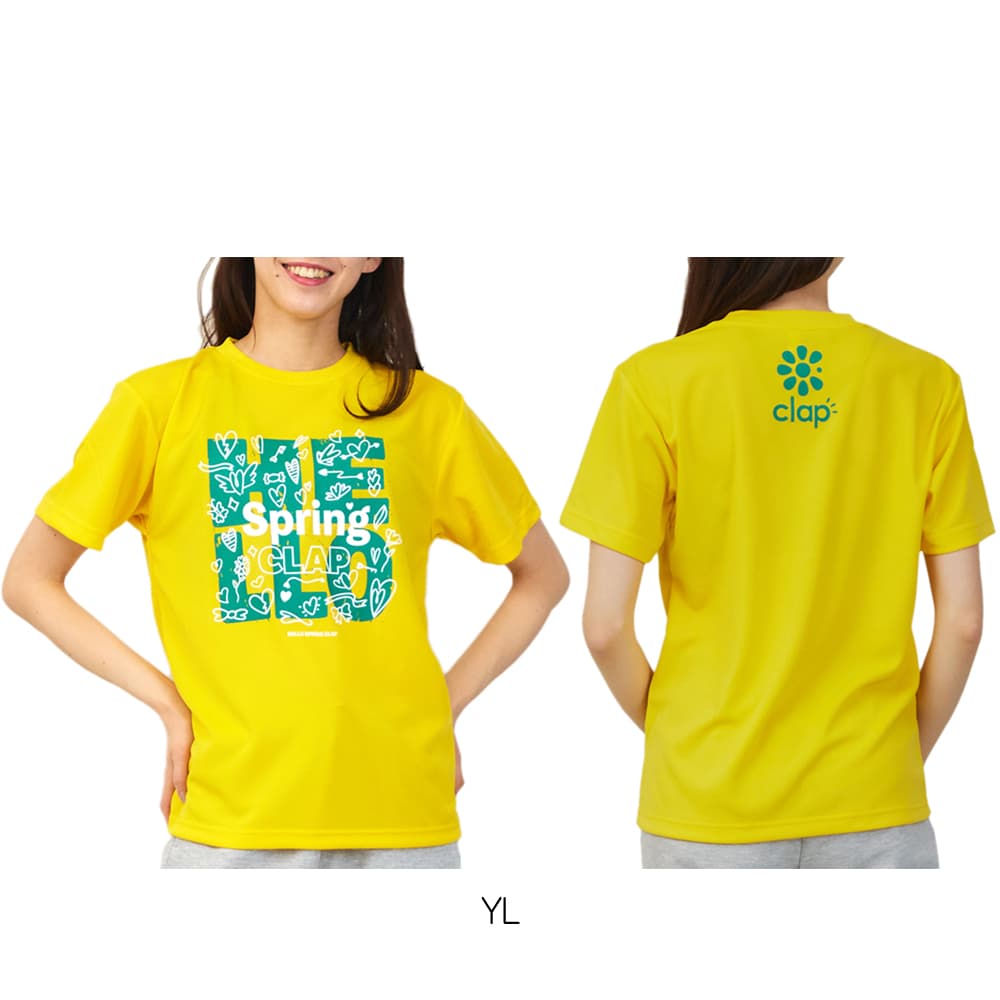 クラップCLAPスプリングクラップドライTシャツレディーススポーツアパレルトレーニングフィットネス女性CTS26029