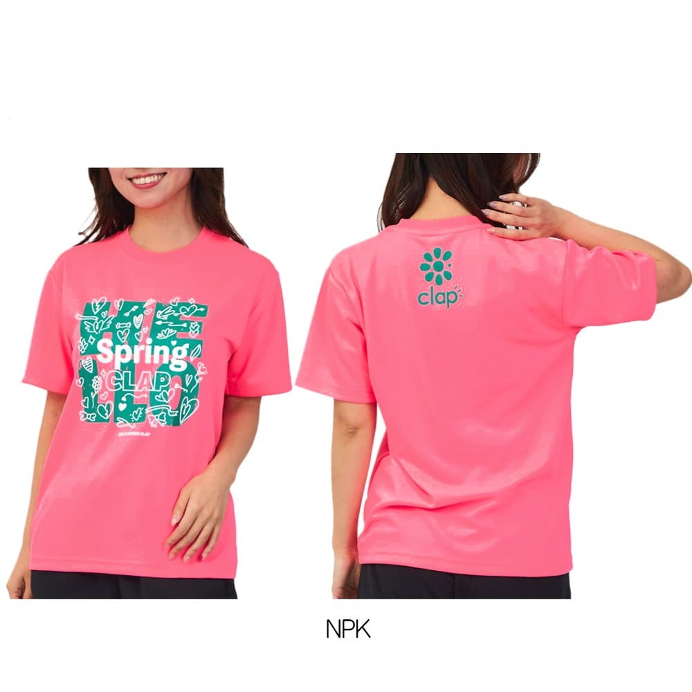 クラップCLAPスプリングクラップドライTシャツレディーススポーツアパレルトレーニングフィットネス女性CTS26029
