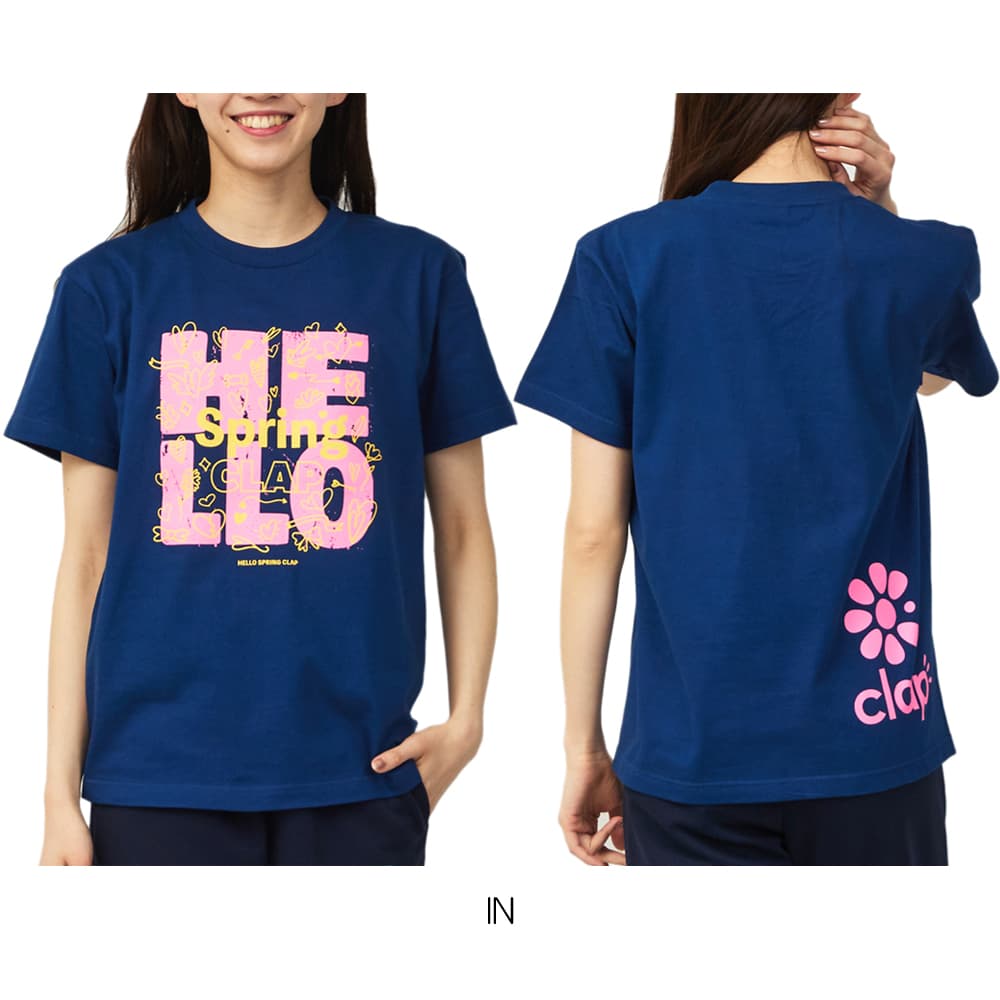 クラップCLAPスプリングクラップTシャツレディーススポーツアパレルトレーニングフィットネス女性CTS26030