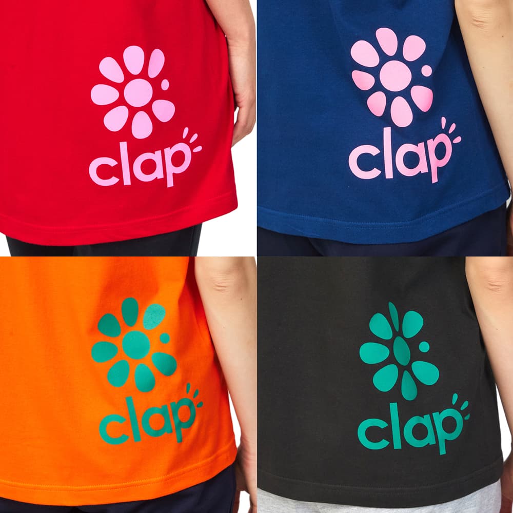 クラップCLAPスプリングクラップTシャツレディーススポーツアパレルトレーニングフィットネス女性CTS26030