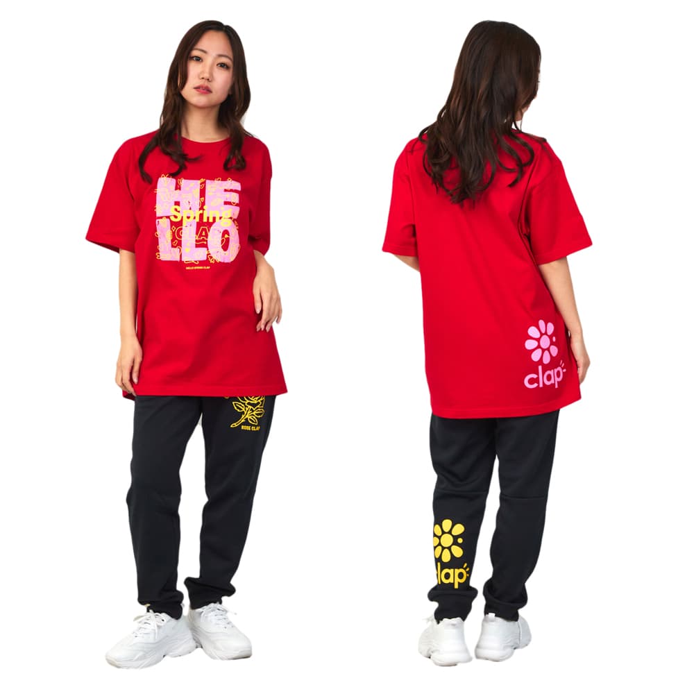 クラップCLAPスプリングクラップTシャツレディーススポーツアパレルトレーニングフィットネス女性CTS26030