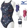 ミズノMIZUNO競泳水着練習用水着レディースエクサースーツミディアムカットEXERSUITSU-Fit競泳練習水着2026年春夏モデルN2MAD274