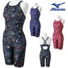 ミズノMIZUNO競泳水着練習用水着レディースエクサースーツハーフスーツオールインワンEXERSUITSU-Fit競泳練習水着2026年春夏モデルN2MGD274