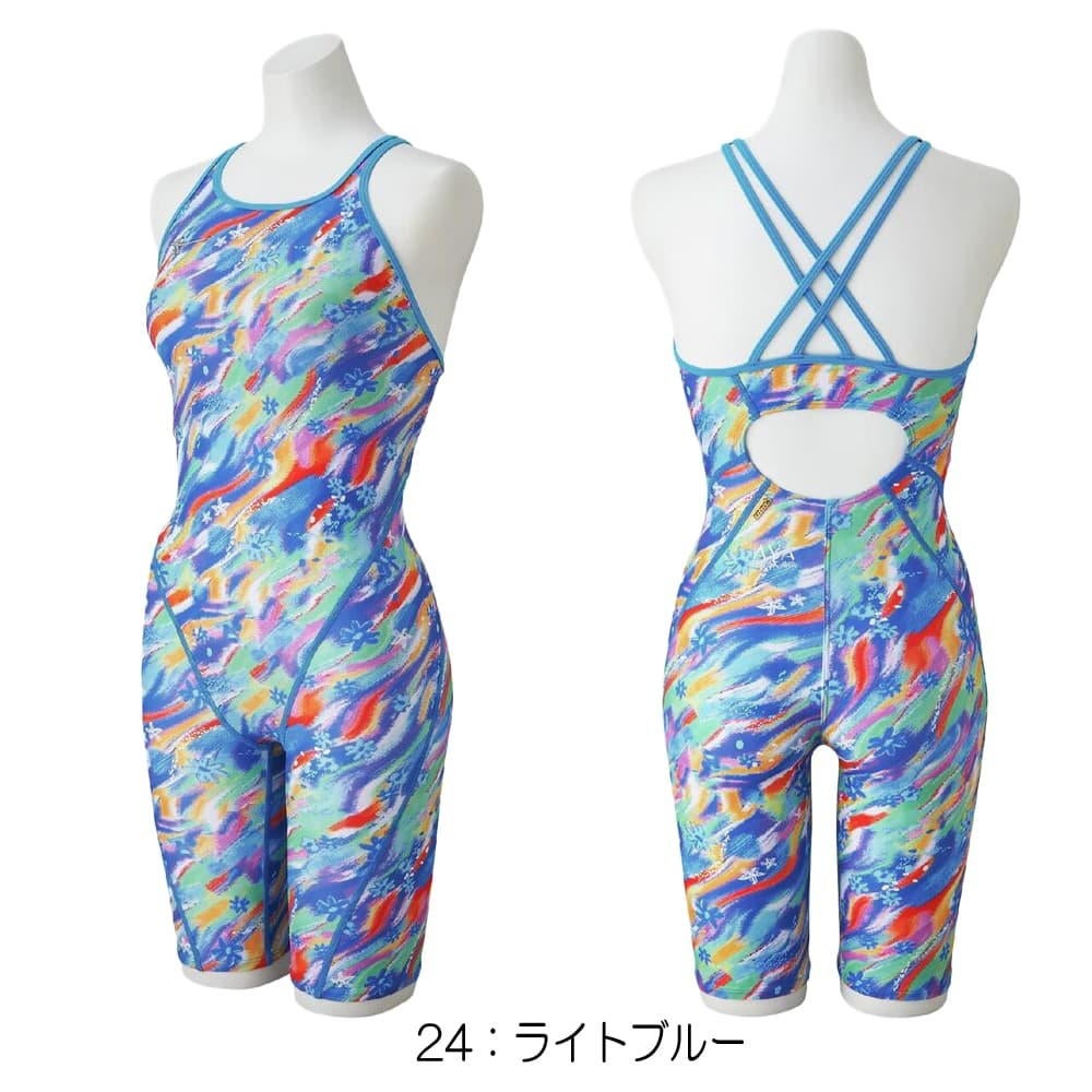 ミズノMIZUNO競泳水着練習用水着レディースエクサースーツハーフスーツオールインワンEXERSUITSU-Fit競泳練習水着2026年春夏モデルN2MGD275