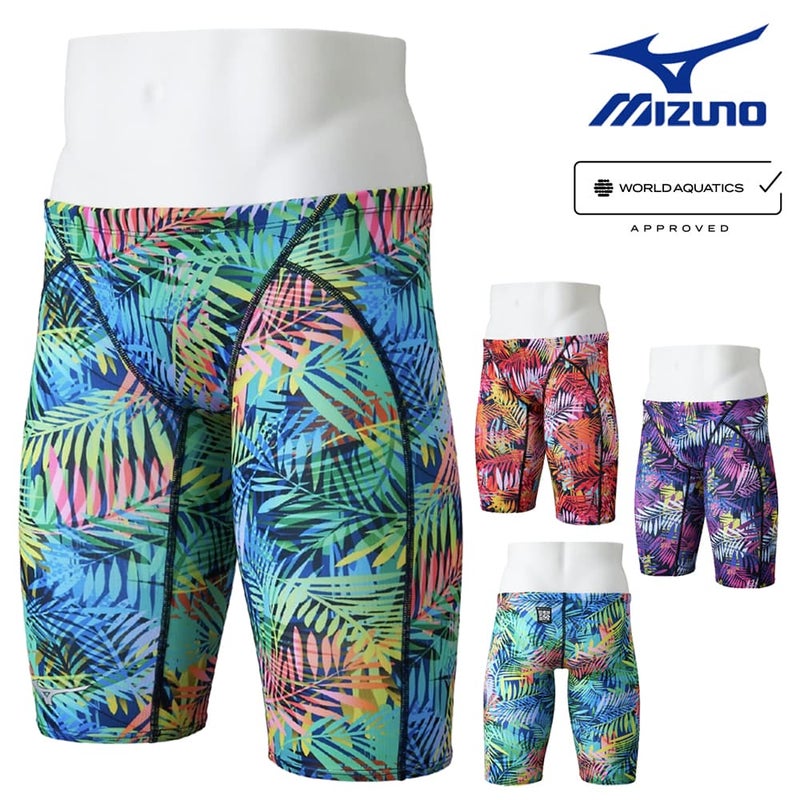 ミズノMIZUNO競泳水着メンズWA承認モデルSTGraphicハーフスパッツGX・SONICSTREAM2026年春夏モデルN2MBD046finaマークあり