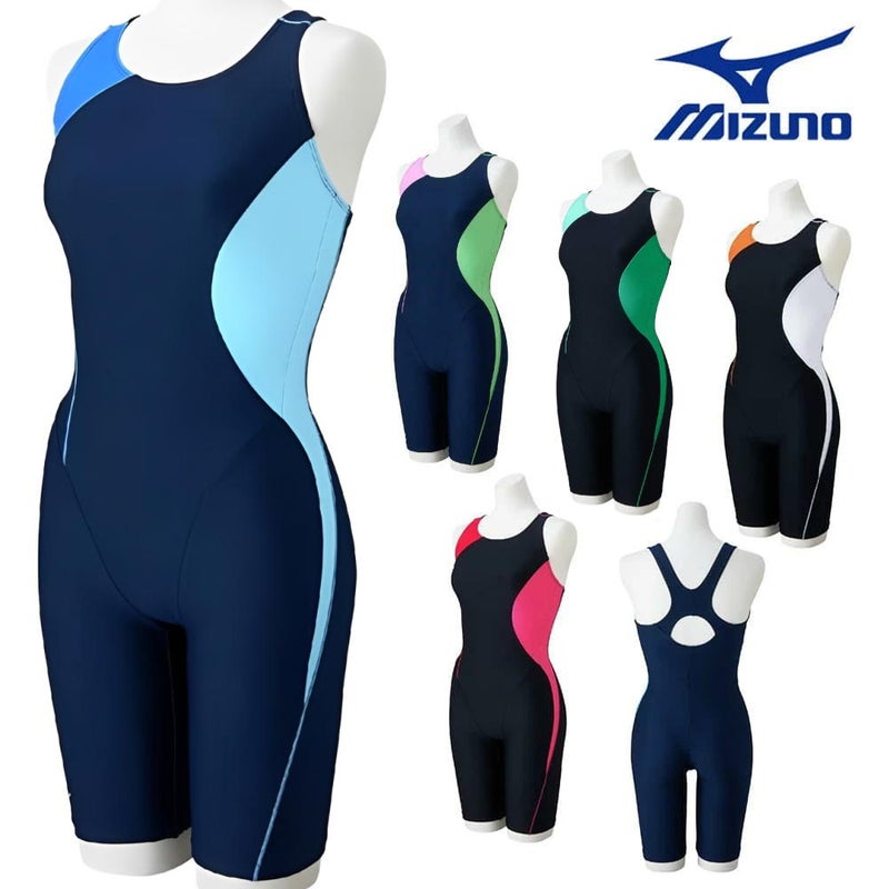 ミズノMIZUNOフィットネス水着レディースStrokeONEオールインワンパッド付き2026年春夏モデルN2JGD312