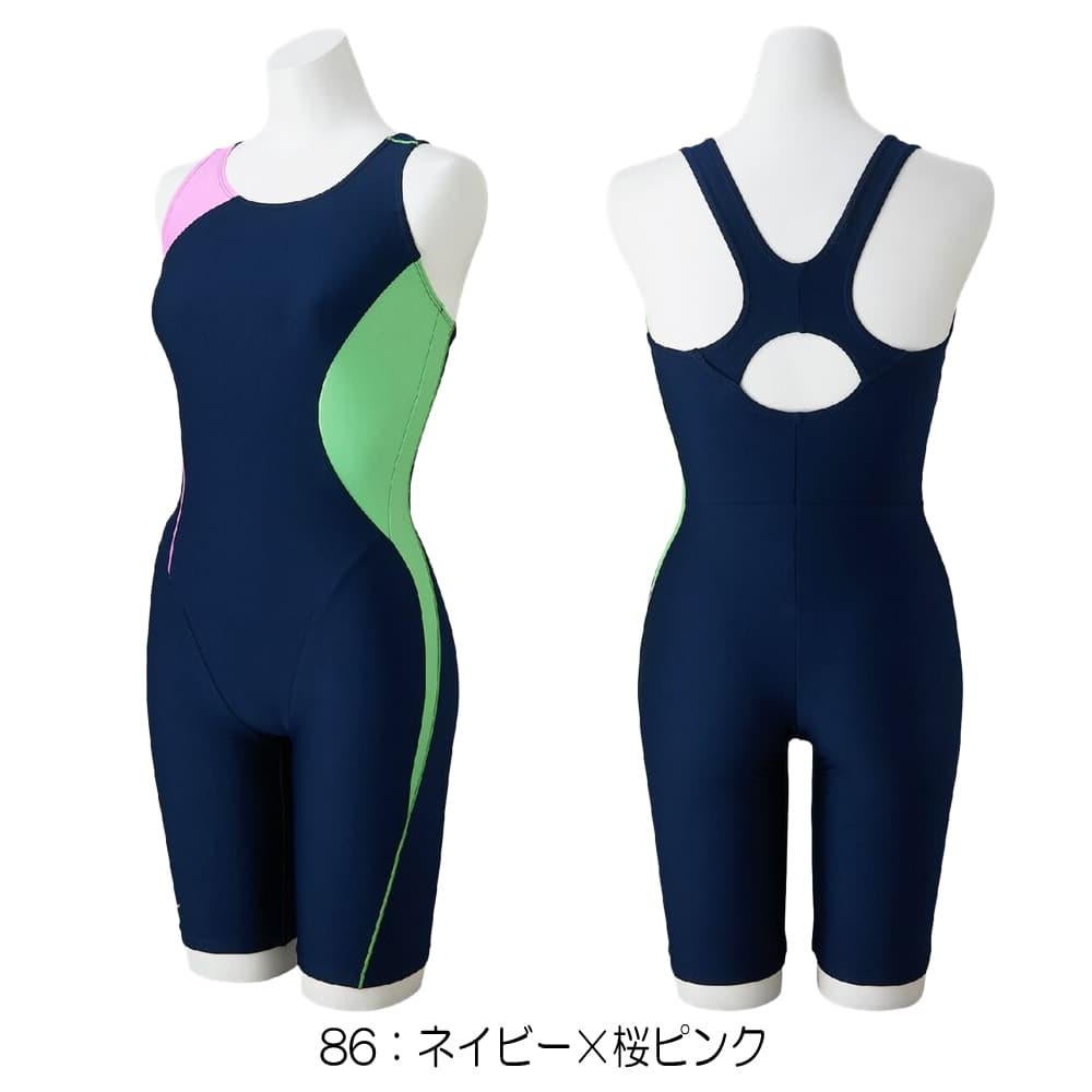 ミズノMIZUNOフィットネス水着レディースStrokeONEオールインワンパッド付き2026年春夏モデルN2JGD312