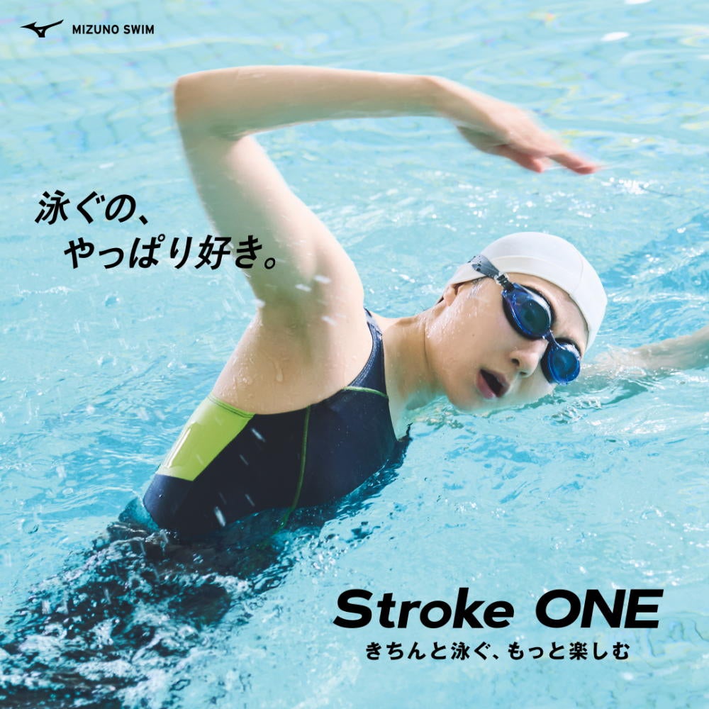 ミズノMIZUNOフィットネス水着レディースStrokeONEオールインワンパッド付き2026年春夏モデルN2JGD312