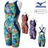 ミズノMIZUNO競泳水着レディースWA承認モデルSTGraphicハーフスーツマスターズバックここちUオールインワン2026年春夏モデルN2MGD246finaマークあり