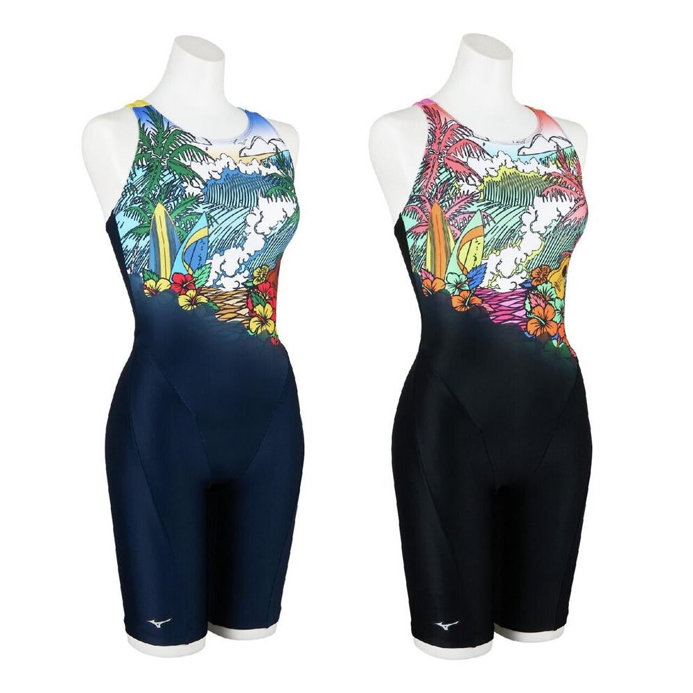 ミズノMIZUNOフィットネス水着レディースStrokeONEオールインワンパッド付き2026年春夏モデルN2JGD805