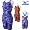 ミズノMIZUNOフィットネス水着レディースStrokeONEオールインワンパッド付き2026年春夏モデルN2JGD806