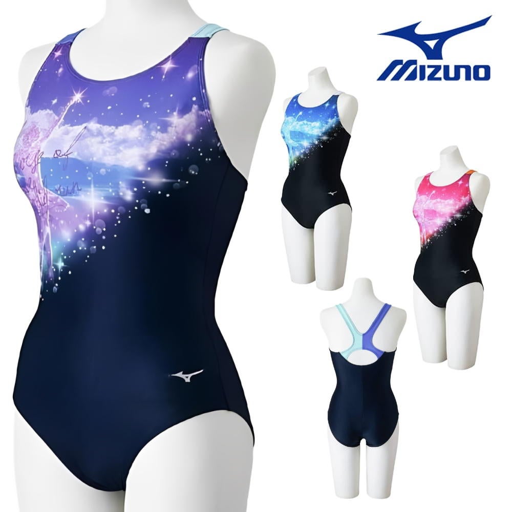 ミズノMIZUNOフィットネス水着レディースStrokeONEワンピースパッド付き2026年春夏モデルN2JAD804