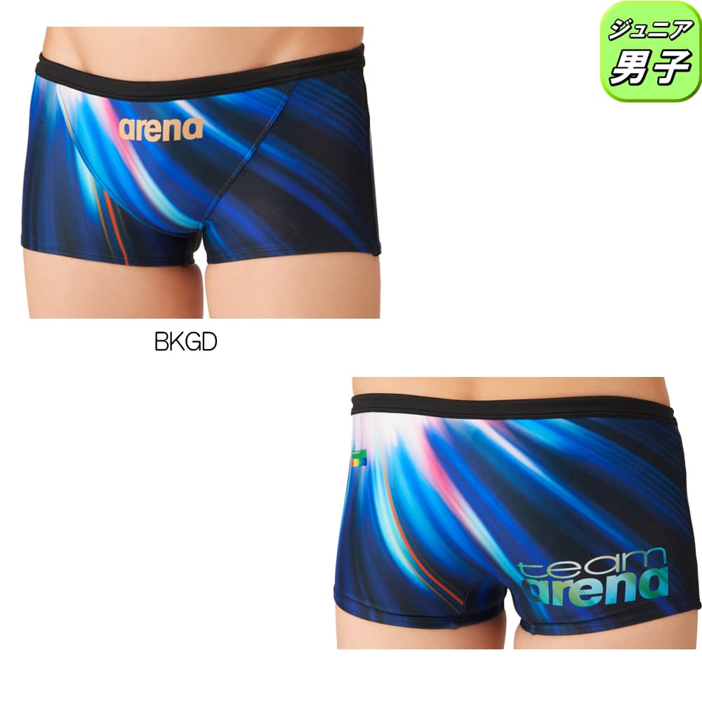 アリーナARENA競泳水着練習用水着ジュニア男子トレーニングスパッツショートレッグタフスーツタフスキンT2Eteamarena競泳練習水着2026年秋冬モデルAS6FWM16B