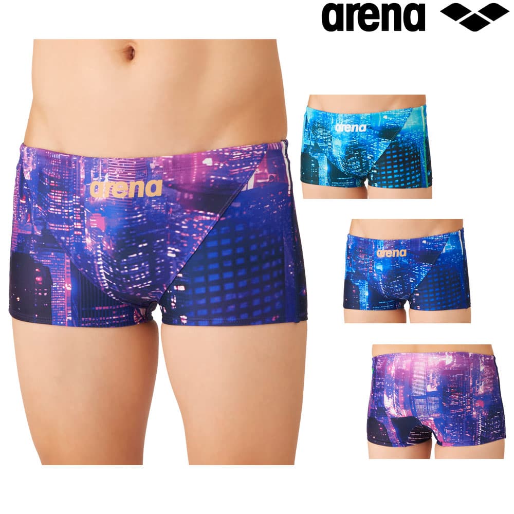 アリーナARENA競泳水着練習用水着メンズトレーニングスパッツショートレッグタフスーツタフスキンT2EUrbanCities競泳練習水着2026年秋冬モデルAS6FWM26M