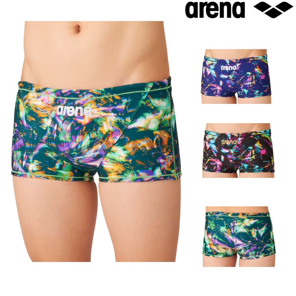 アリーナARENA競泳水着練習用水着メンズトレーニングスパッツショートボックスタフスーツタフスキンT2E競泳練習水着2026年秋冬モデルAS6FWM30M
