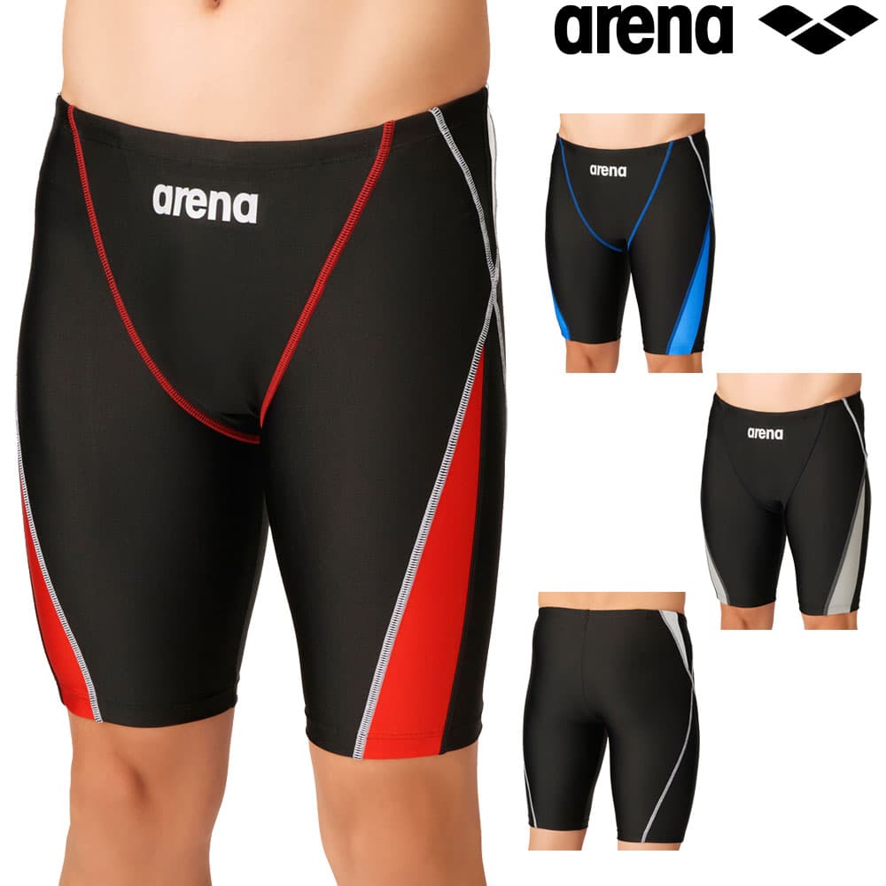 アリーナARENAフィットネス水着メンズフィットネススパッツハーフレッグダブルエステルWR2026年秋冬モデルAS6FWF61M