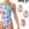 アリーナARENA競泳水着練習用水着レディーストレーニングワンピースオープンバックタフスーツタフスキンEPディズニー“スティッチ”競泳練習水着2026年秋冬モデルAS6FWM56L