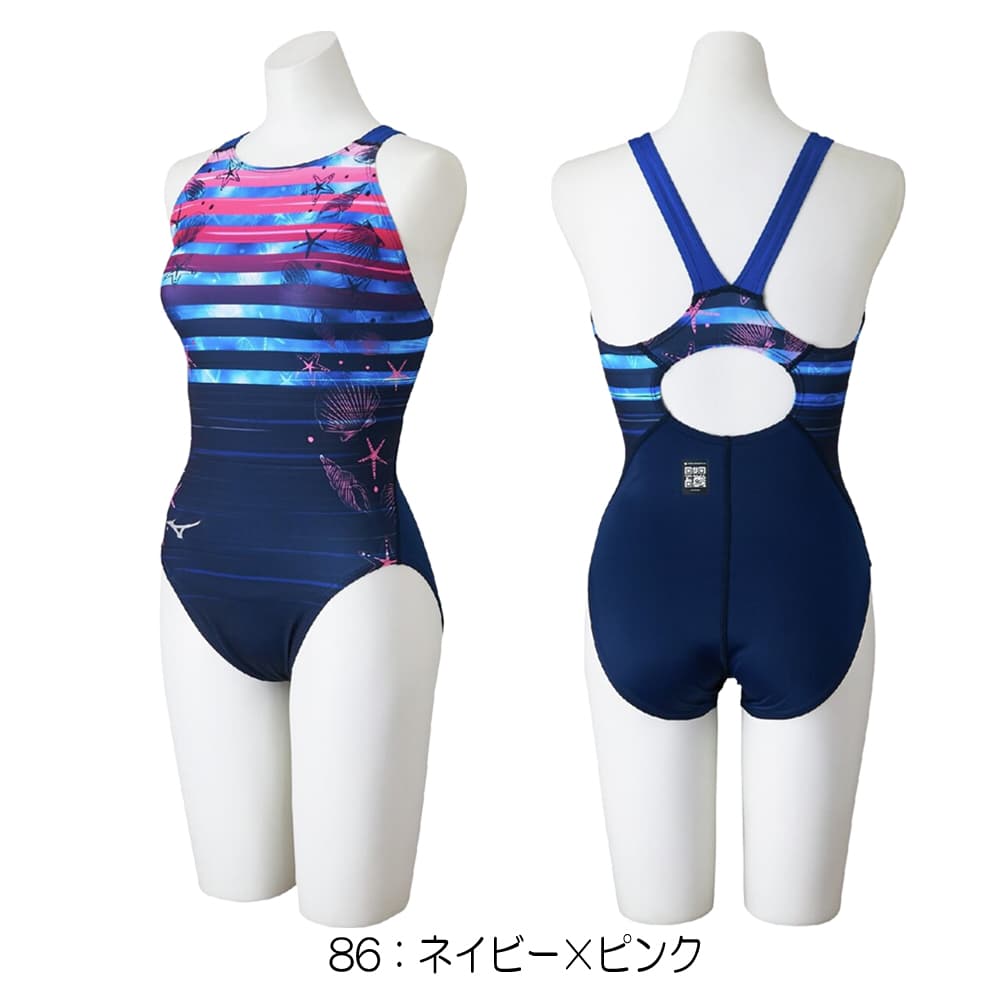 ミズノMIZUNO競泳水着レディースWA承認モデルSTGraphicローカット2026年春夏モデルN2MAD741finaマークあり
