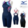 ミズノMIZUNO競泳水着レディースWA承認モデルSTGraphicハーフスーツマスターズバックオールインワン2026年春夏モデルN2MGD742finaマークあり