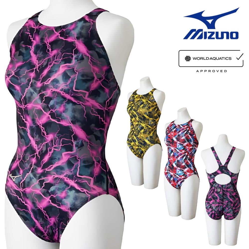 ミズノMIZUNO競泳水着レディースWA承認モデルSTGraphicローカット2026年春夏モデルN2MAD744finaマークあり