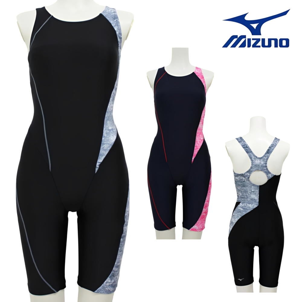 ミズノMIZUNO別注オリジナルフィットネス水着レディースオールインワンパッド付きN2JGDW08