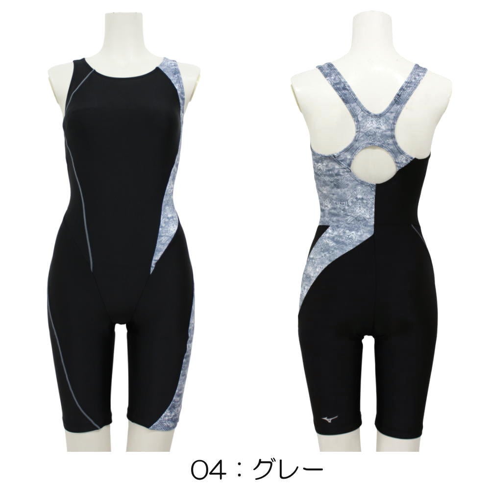 ミズノMIZUNO別注オリジナルフィットネス水着レディースオールインワンパッド付きN2JGDW08