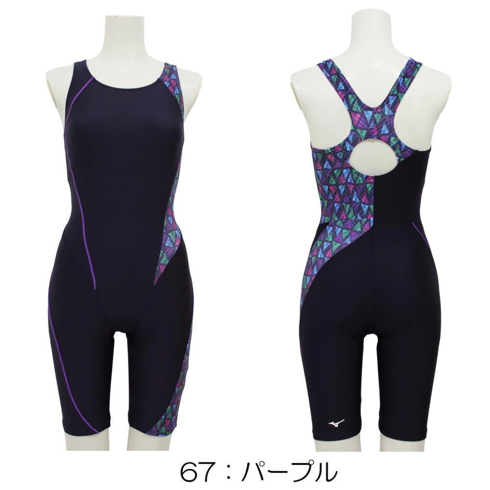 ミズノMIZUNO別注オリジナルフィットネス水着レディースオールインワンパッド付きN2JGDW10