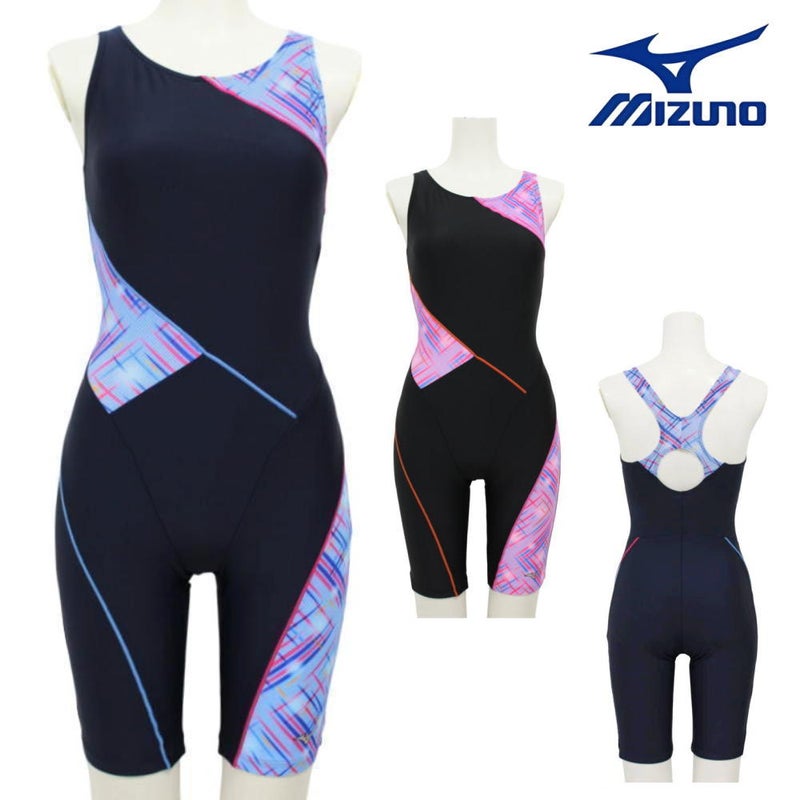 ミズノMIZUNO別注オリジナルフィットネス水着レディースオールインワンパッド付きN2JGDW11
