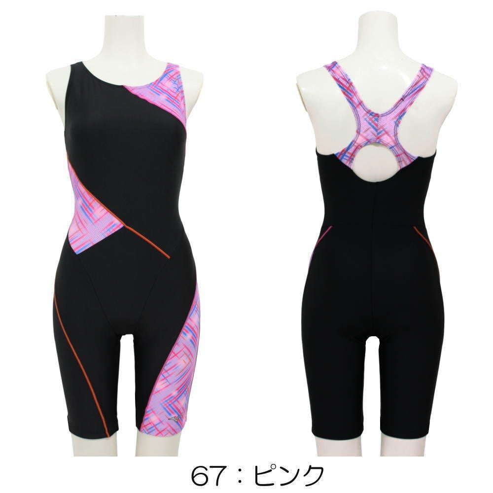 ミズノMIZUNO別注オリジナルフィットネス水着レディースオールインワンパッド付きN2JGDW11